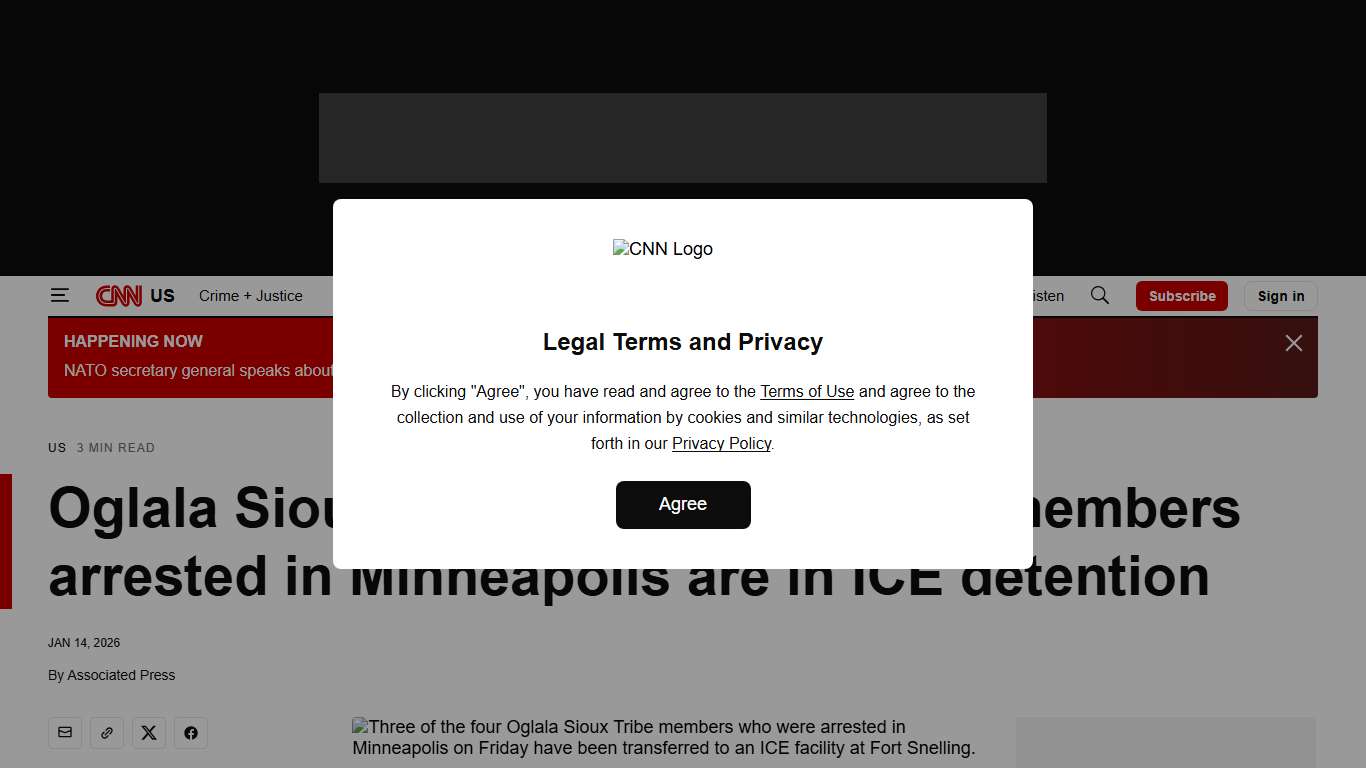 Oglala Sioux Tribe says three tribal members arrested in Minneapolis are in ICE detention CNN